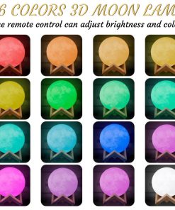 Color changing moon lamp night light