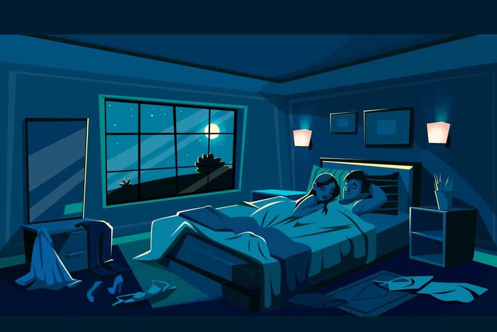 Man in the room night light