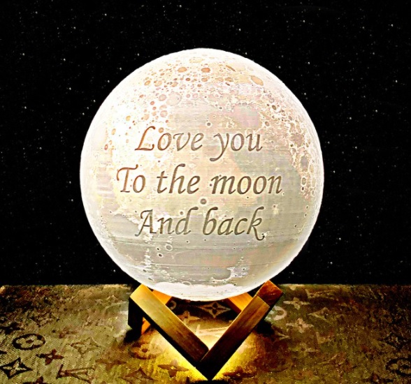 “Love you to the moon and back” Moon lamp